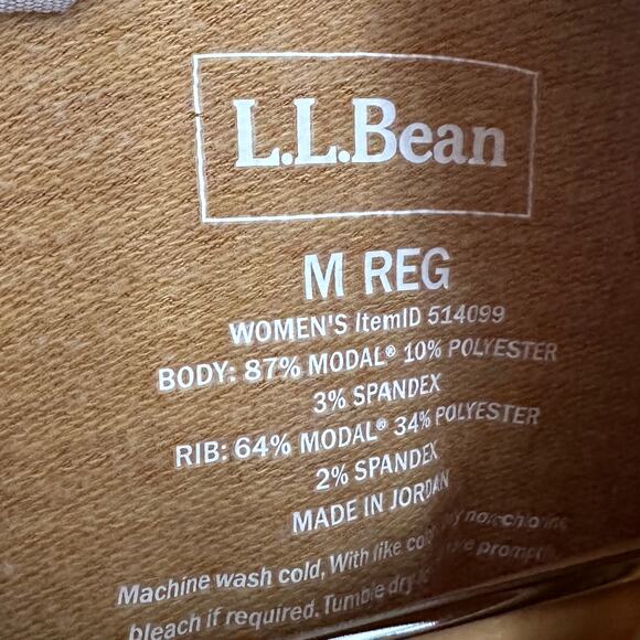 LL BEAN | Mustard Yellow Modal Mock Neck Tunic Sweatshirt | Size Medium - Picture 6 of 6